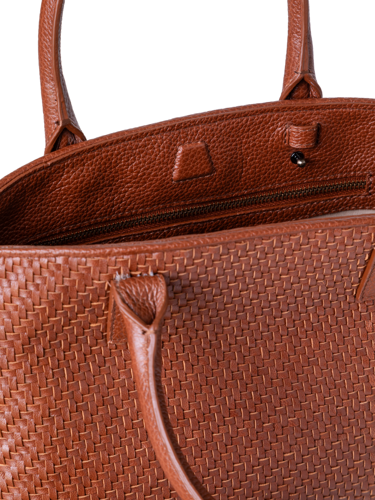 Designer Ai Little Top Handle Tote - brown