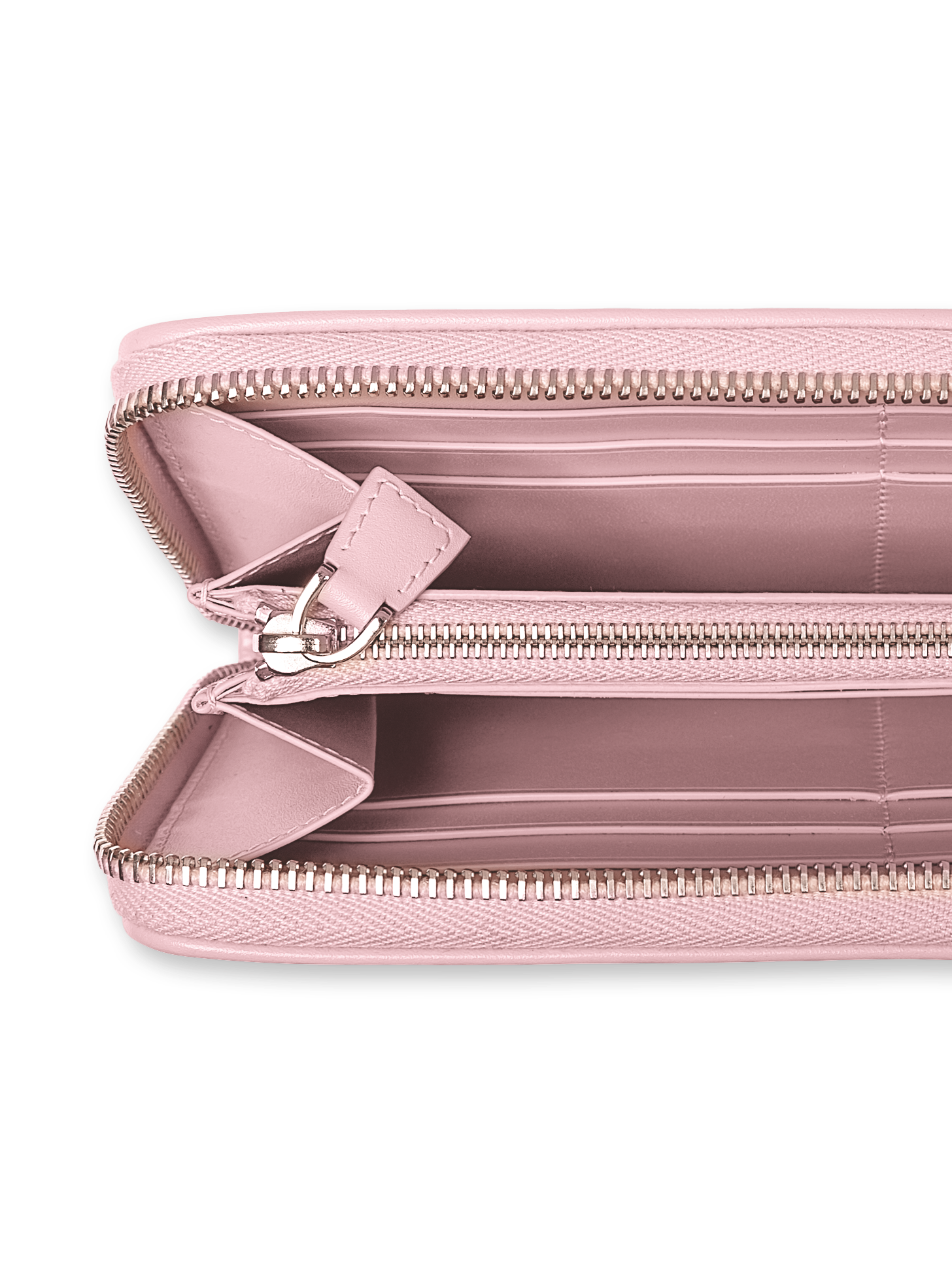 Designer Long Zip Wallet - pink