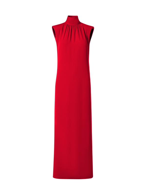 Designer Silk Crêpe Gown