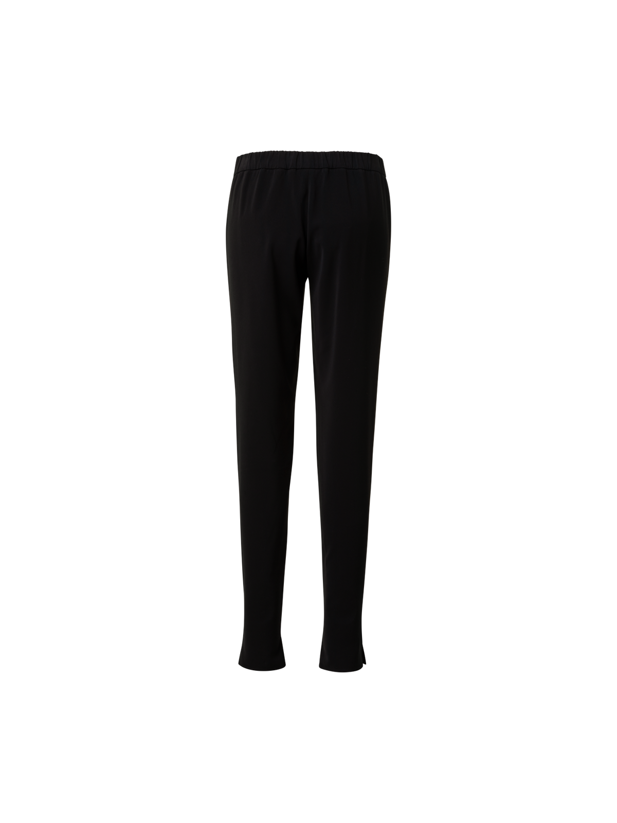 Designer Tapered Signature Lasercut Crêpe Jogger Pants - black