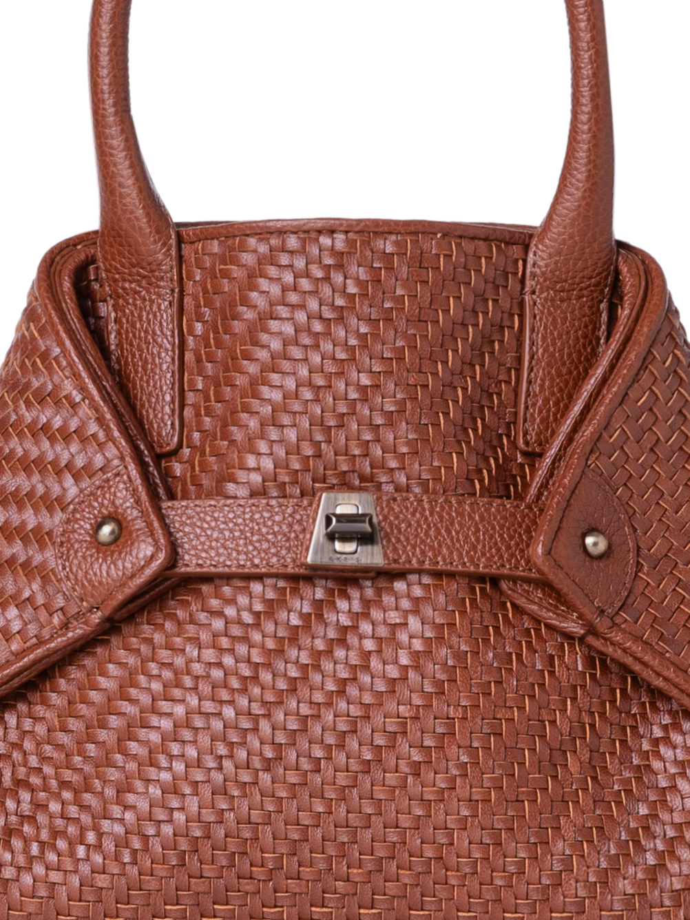 Designer Ai Little Top Handle Tote - brown