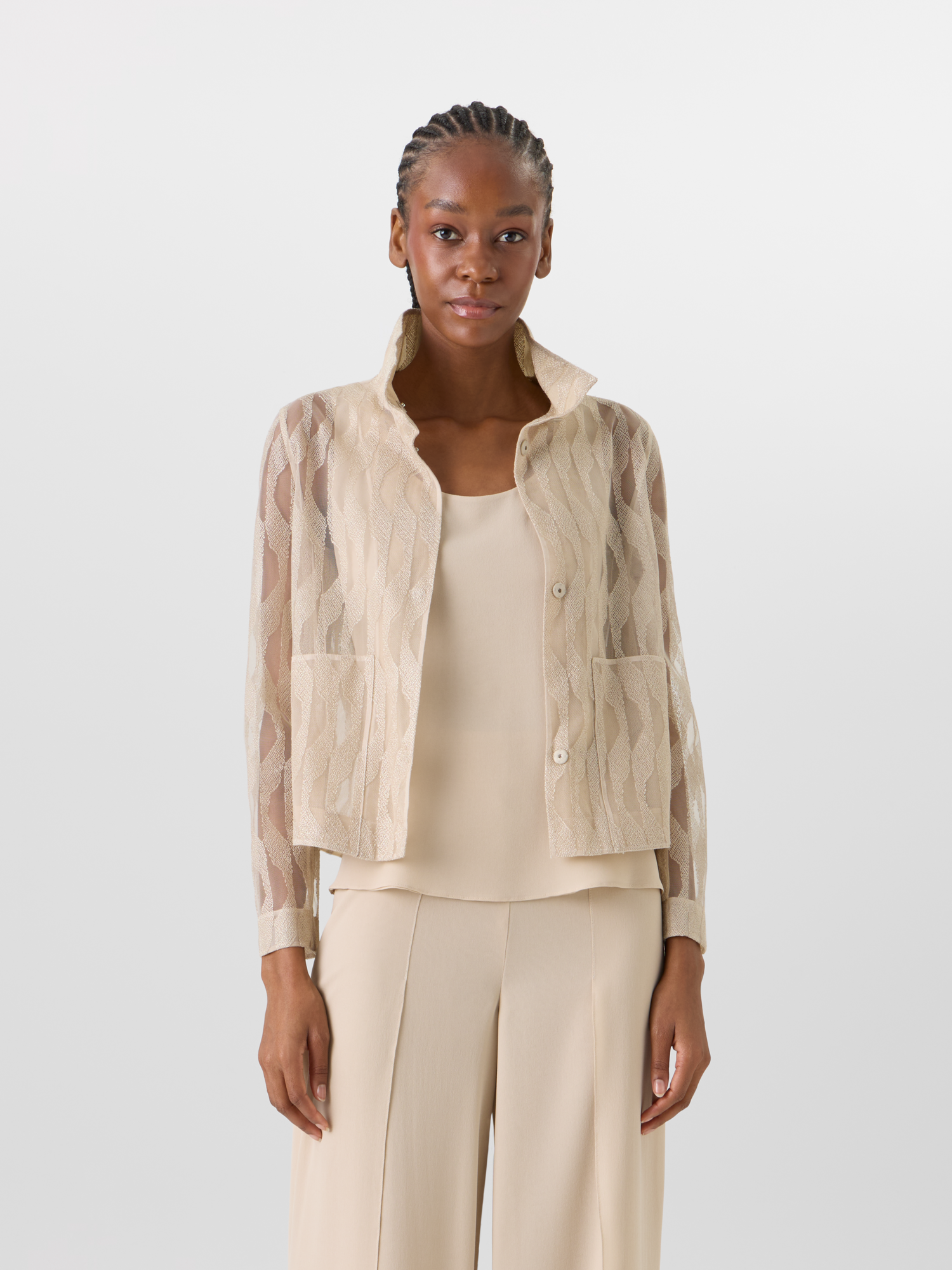 Designer Castro Jacket - beige 