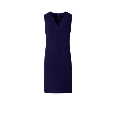 Sheath Dress in Wool Crêpe Double-Face