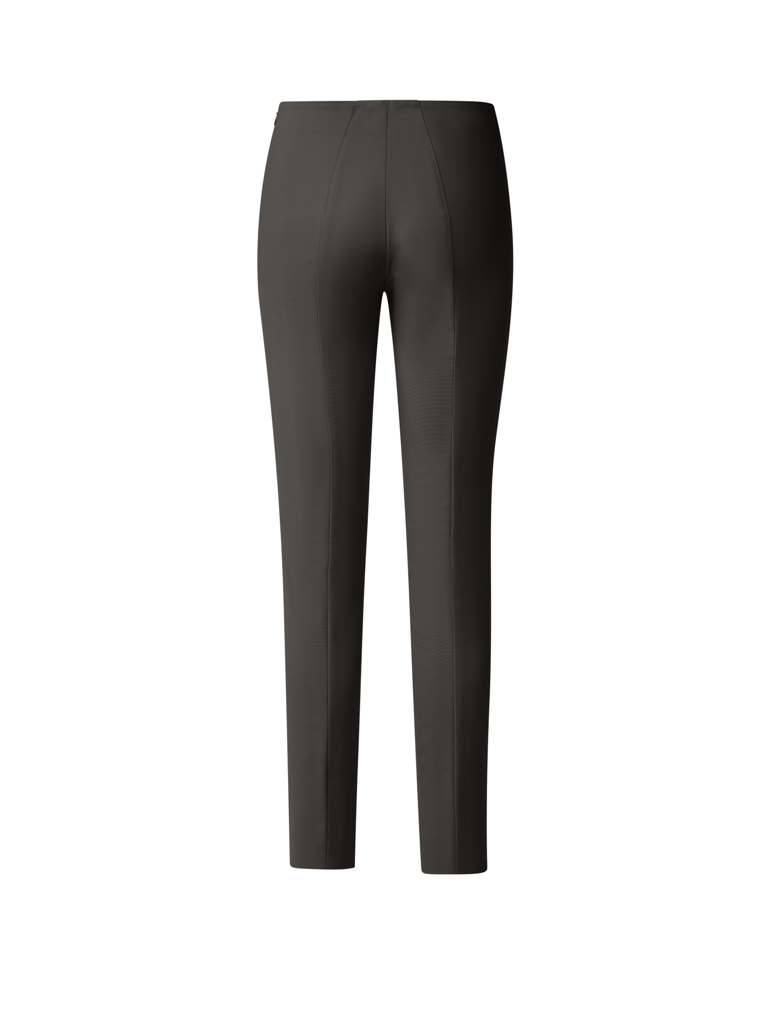 Designer Slim Cotton Techno Stretch Pants - brown