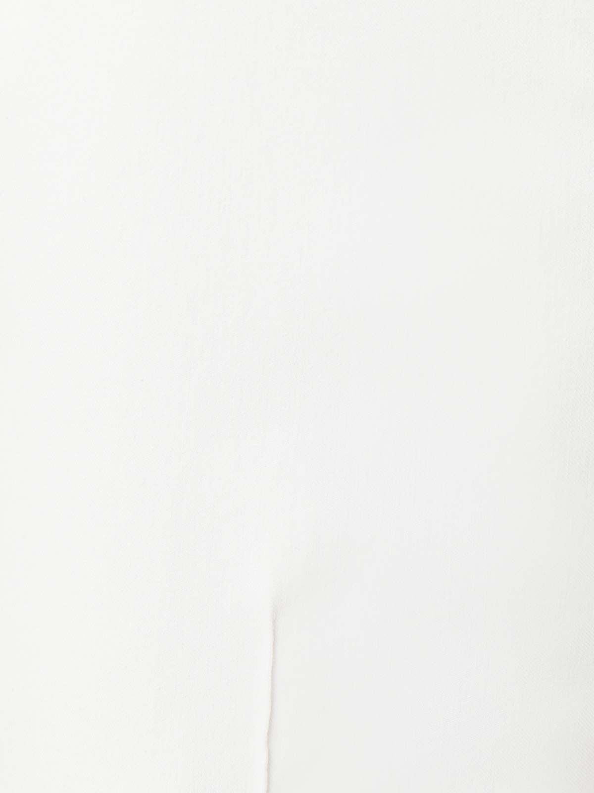 Designer Cropped Slim Cotton Stretch Pant - ecru - white
