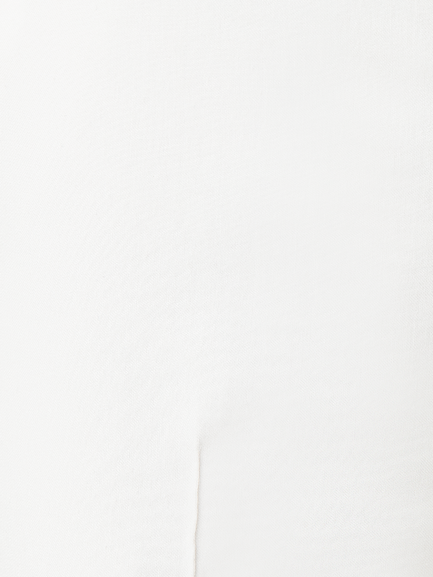 Designer Cropped Slim Cotton Stretch Pant - ecru - white