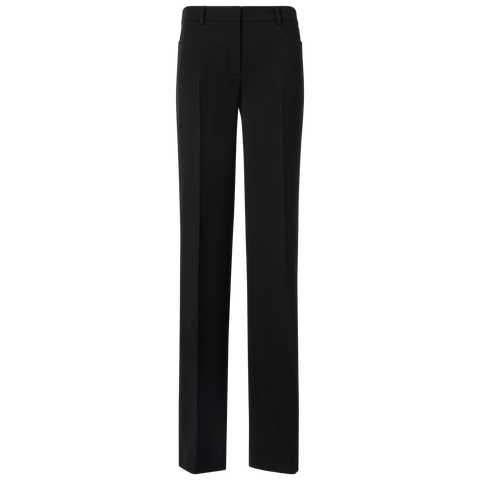 Mikka Straight-Leg Hose aus Woll-Tricotine