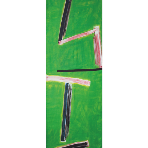 Schal aus Kaschmir und Seide mit W.T.-Druck