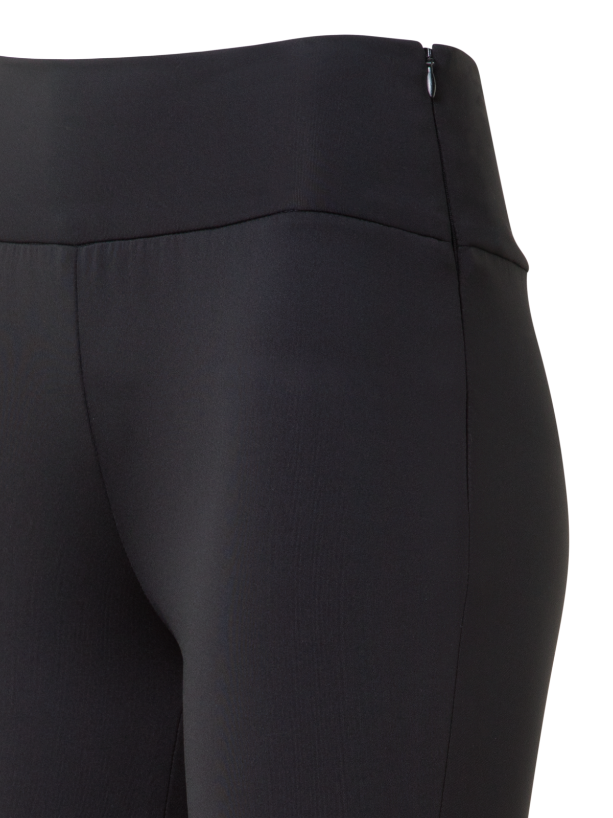 Designer Wool Jersey Leggings with XL Waistband - black - neutral