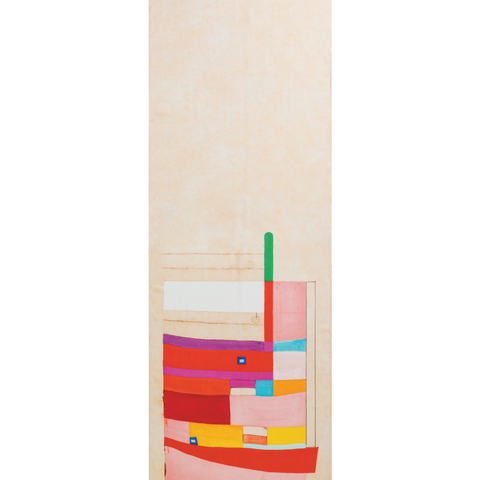 Schal aus Kaschmir und Seide mit Mural Druck