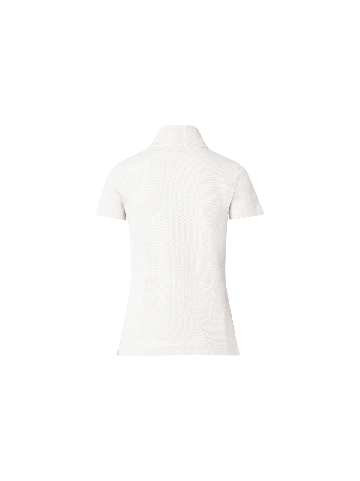 Designer Cotton Knit Polo Shirt - white