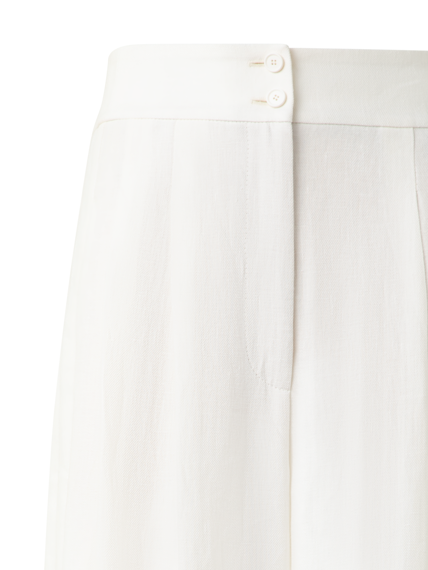 Designer Extra Wide Palazzo Linen Pants - neutral - ecru - white
