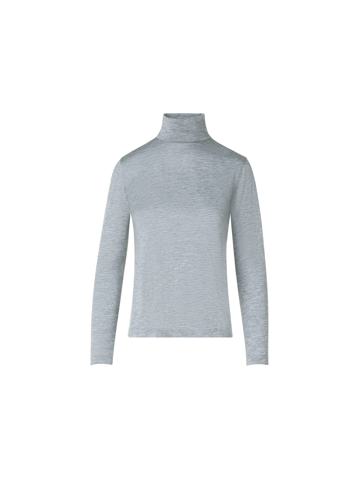 Designer Turtleneck Shirt from Cashmere Silk - grey