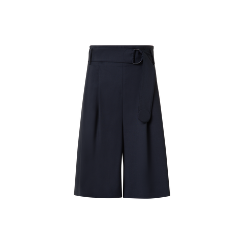 Wide Cool Wool Bermuda Shorts