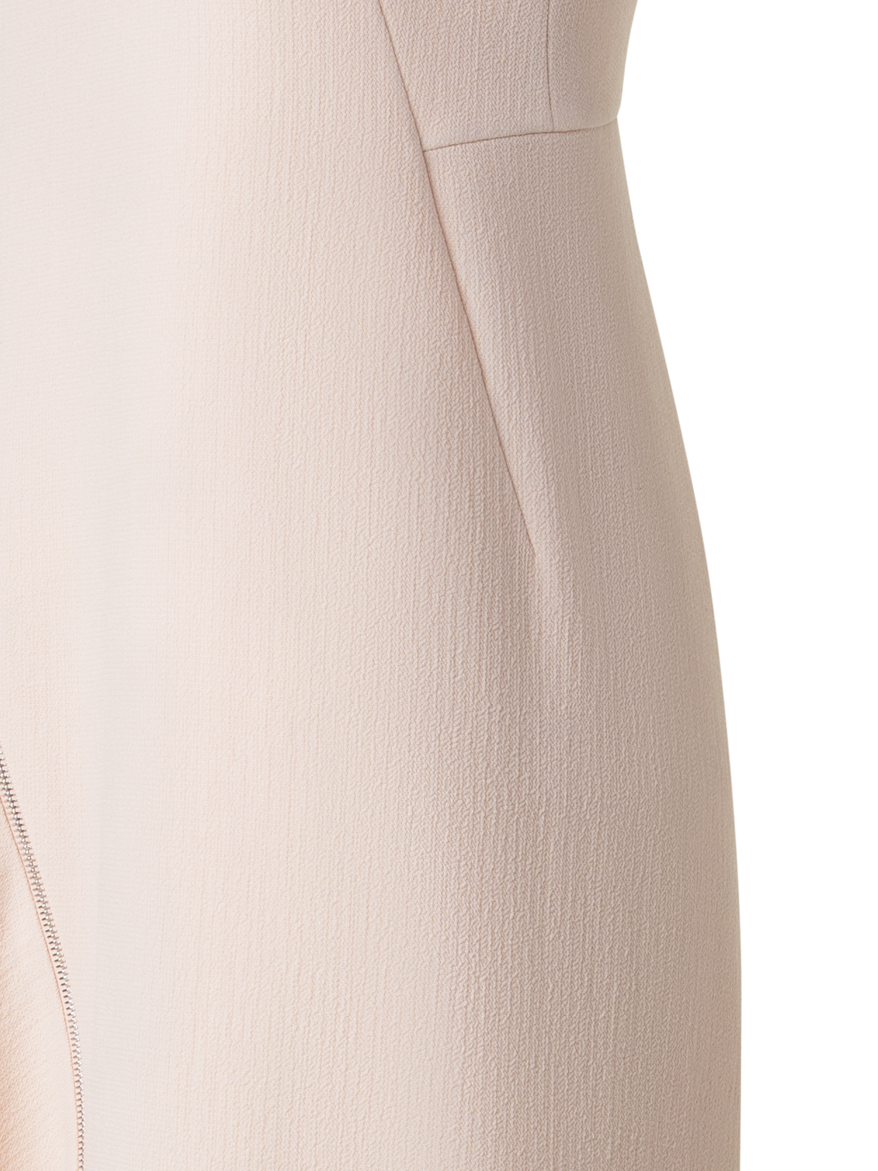 Designer Asymmetrical Flared Dress in Wool Double-Face - pastel - pink