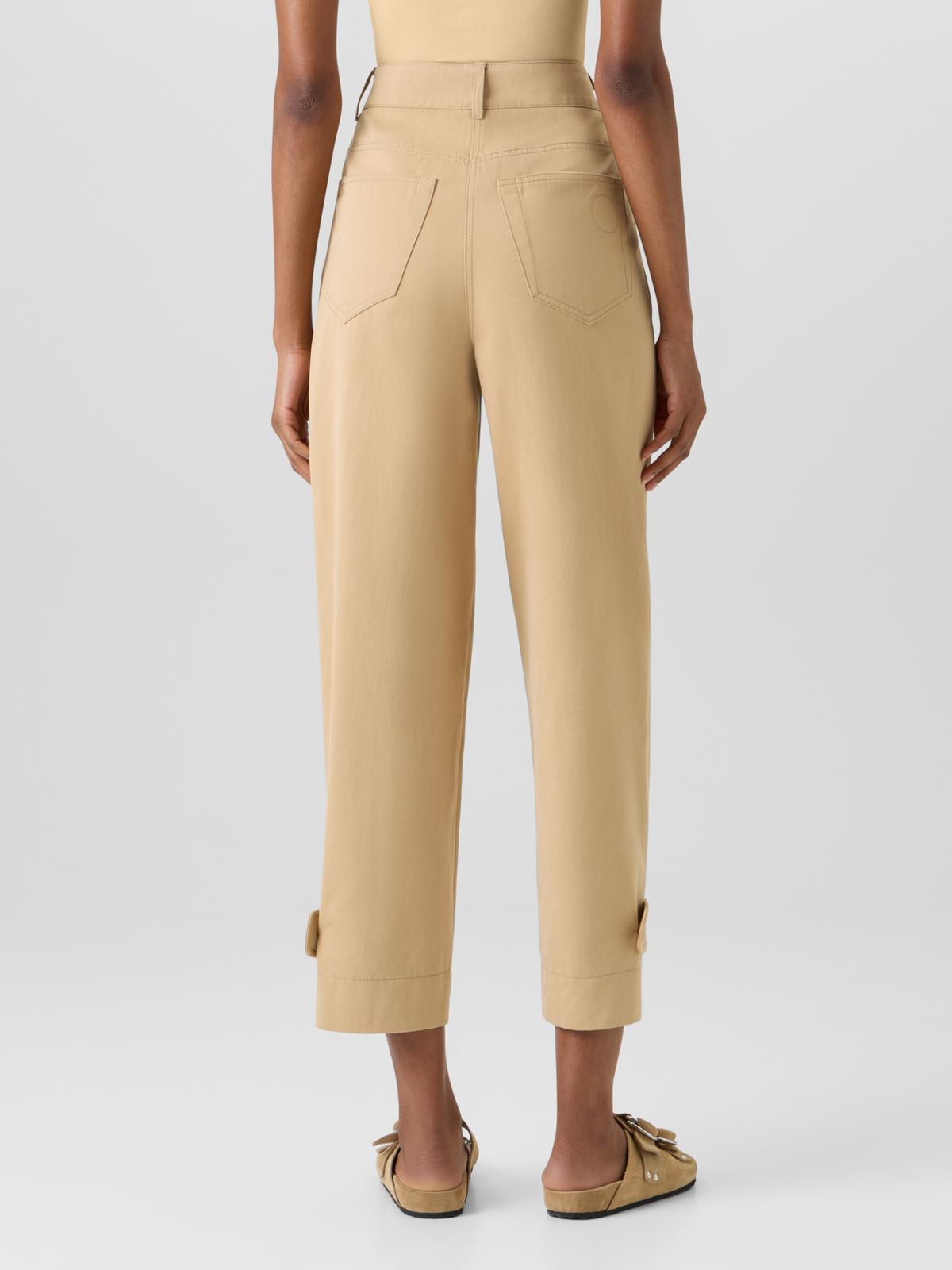 Designer Fraser Pants in Cotton Gabardine - beige #editorial