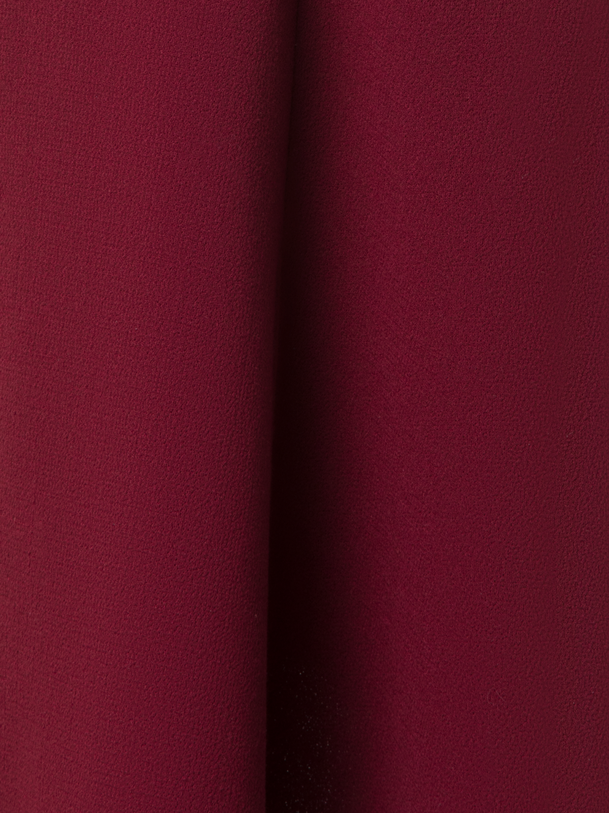 Designer Asymmetrical Flared Dress in Wool Double-Face - red