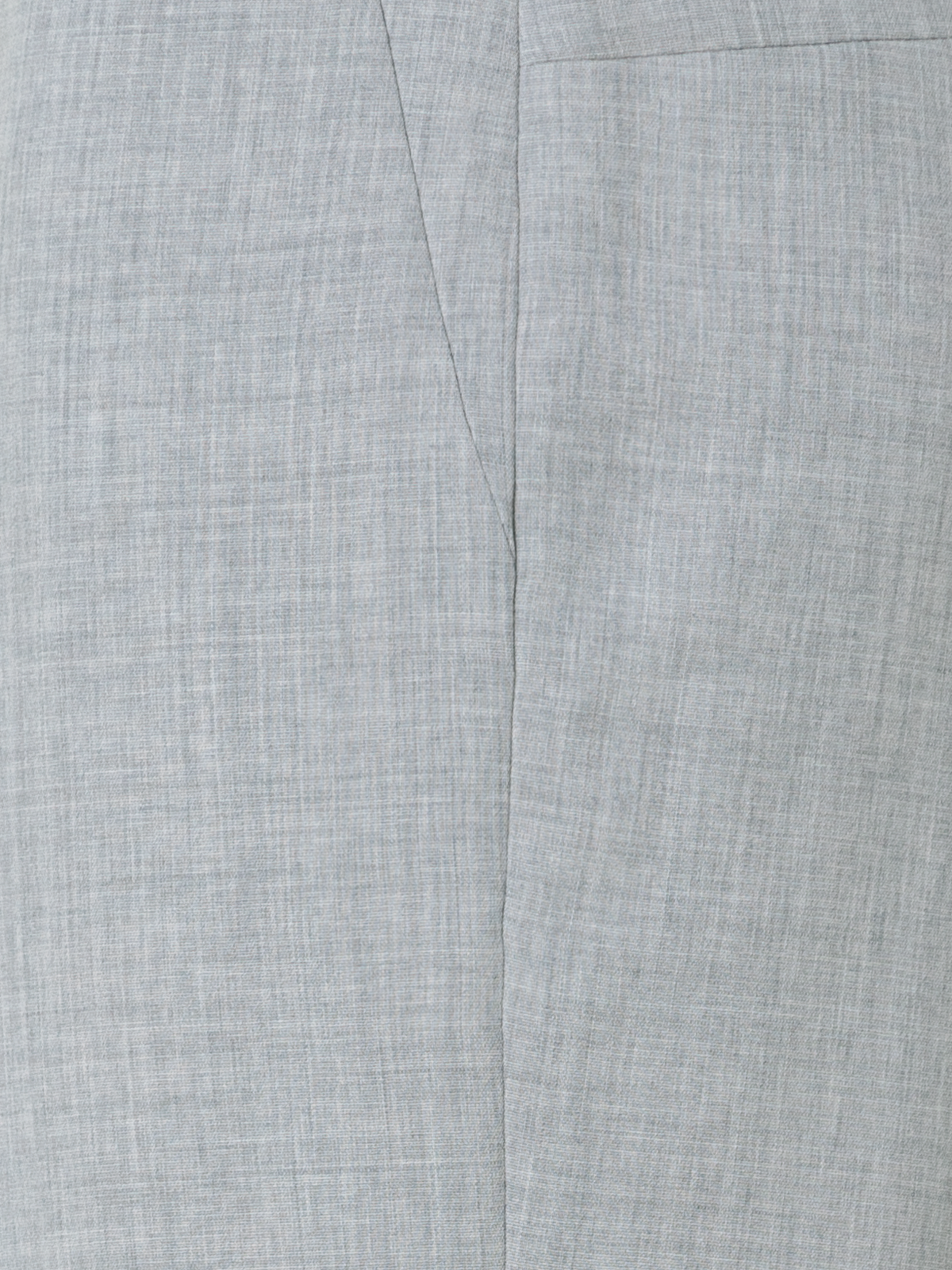 Designer Cropped Tapered Wool Double-Face Pants - neutral - grey