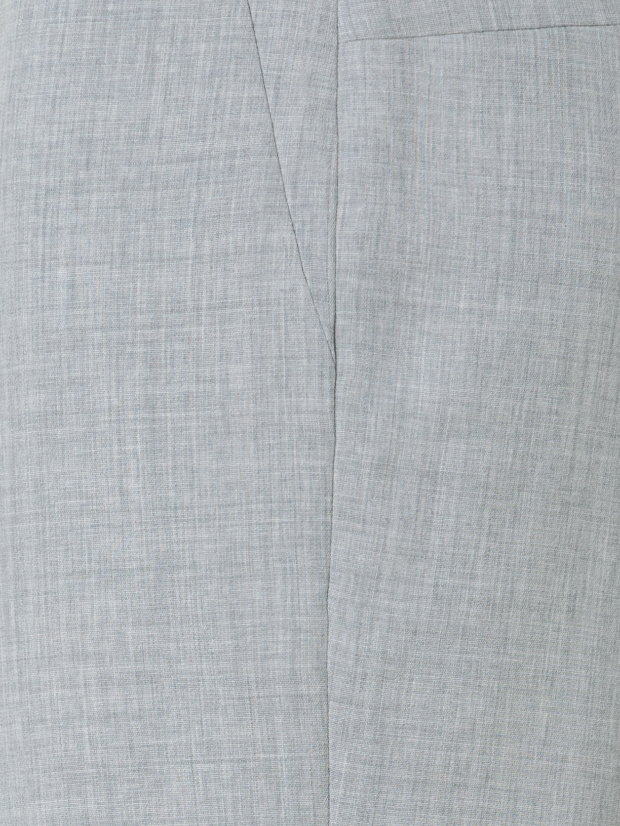 Designer Cropped Tapered Wool Double-Face Pants - neutral - grey