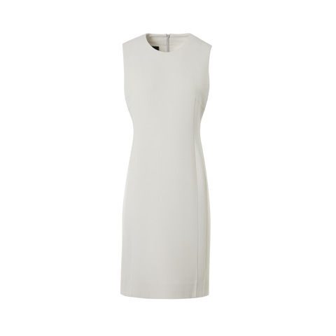 Wool Crêpe Double-Face Sheath Dress
