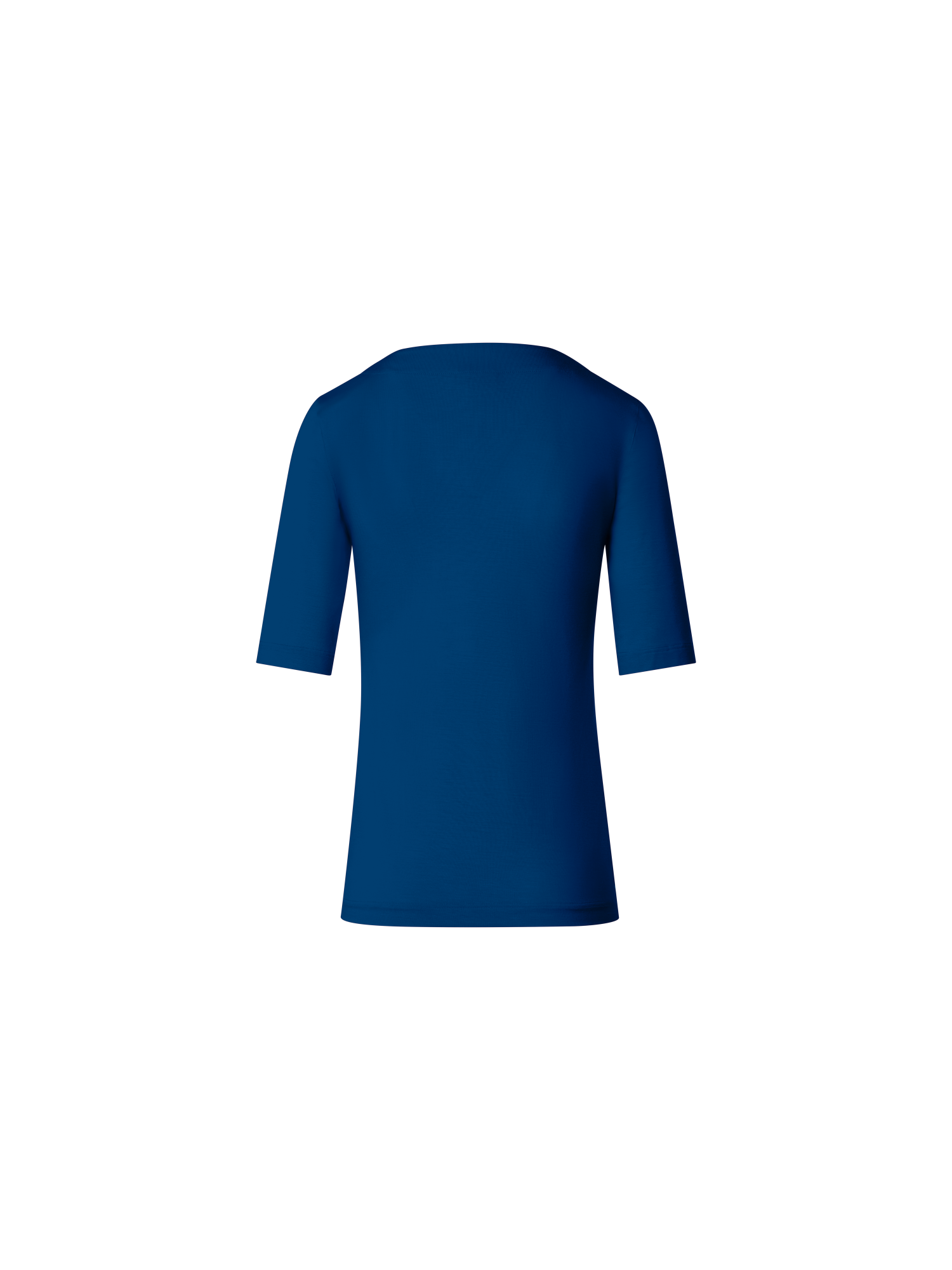 Designer Square Neck Half Sleeve T-Shirt in Modal - blue