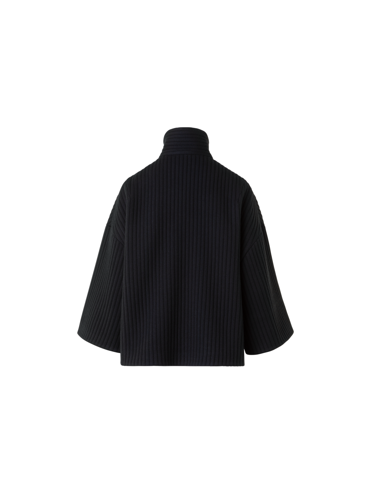 Designer Boxy Structured Corduroy Wool Cashmere Jacket - black - neutral