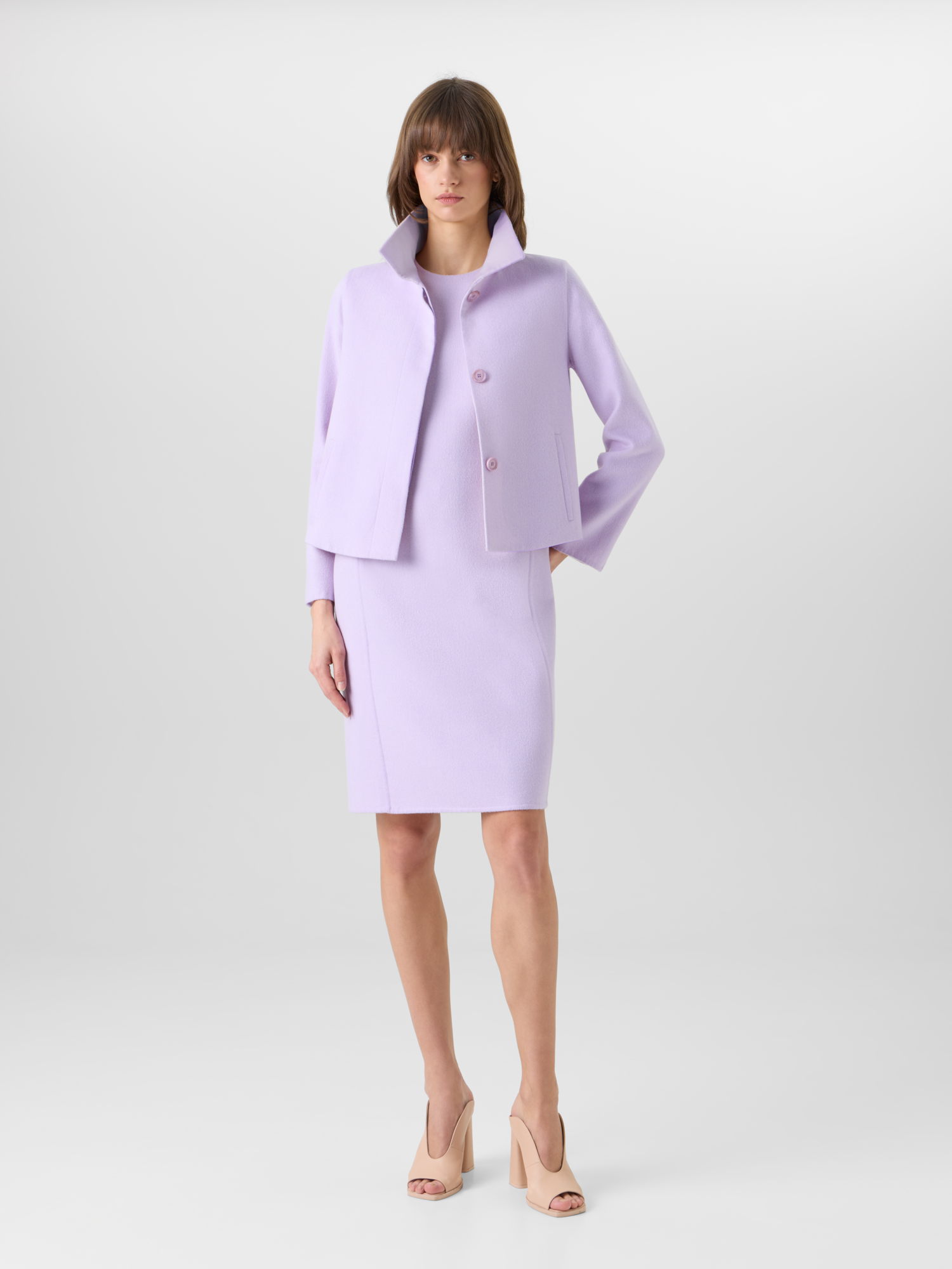Designer Castro Jacket in Cashmere-Silk Double-Face - pastel 
