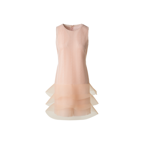 Embroided Cocktail Dress with Waves