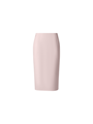 Designer Pencil Skirt in Wool Crêpe Double-Face - pastel - pink