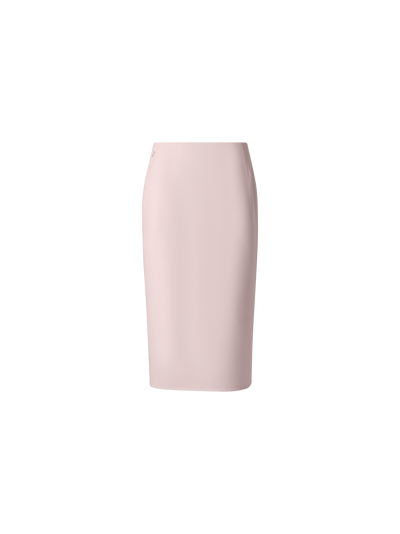 Designer Pencil Skirt in Wool Crêpe Double-Face - pastel - pink