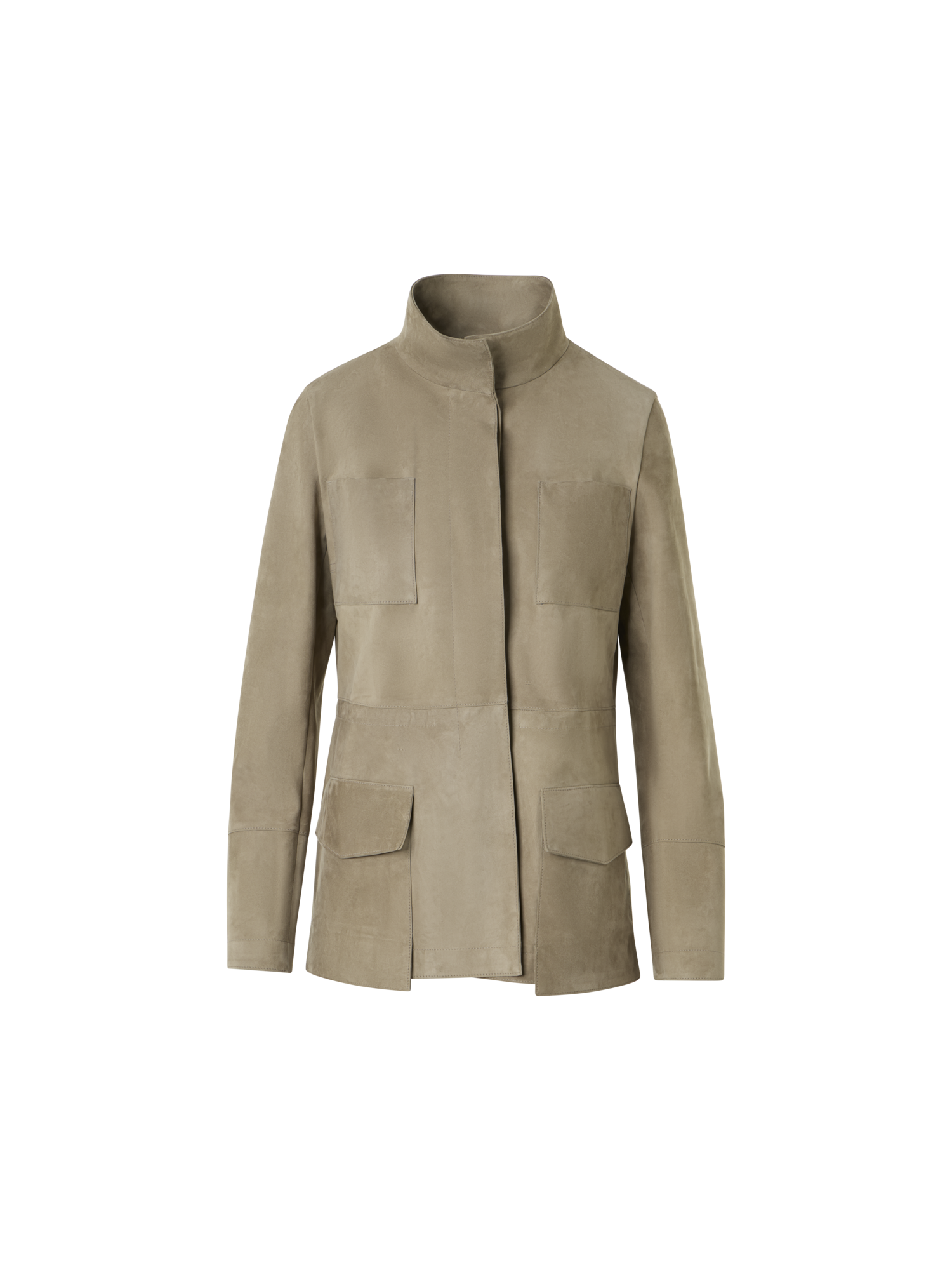 Designer Chianti Safari Jacket in Suede - neutral - brown