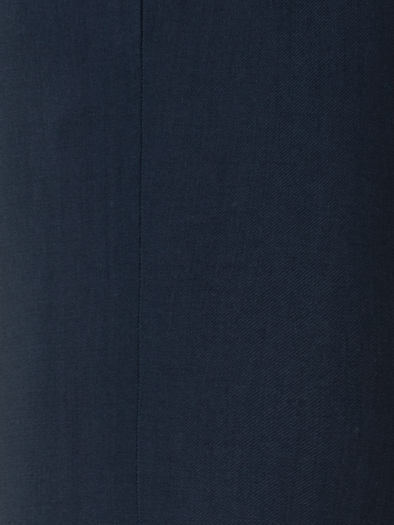 Designer Straight Cool Wool Pants with Elastic Waist - navy - blue