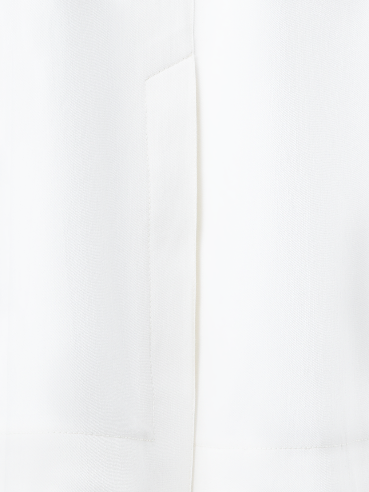 Designer A-Line Denim Skirt in Cotton - ecru - white