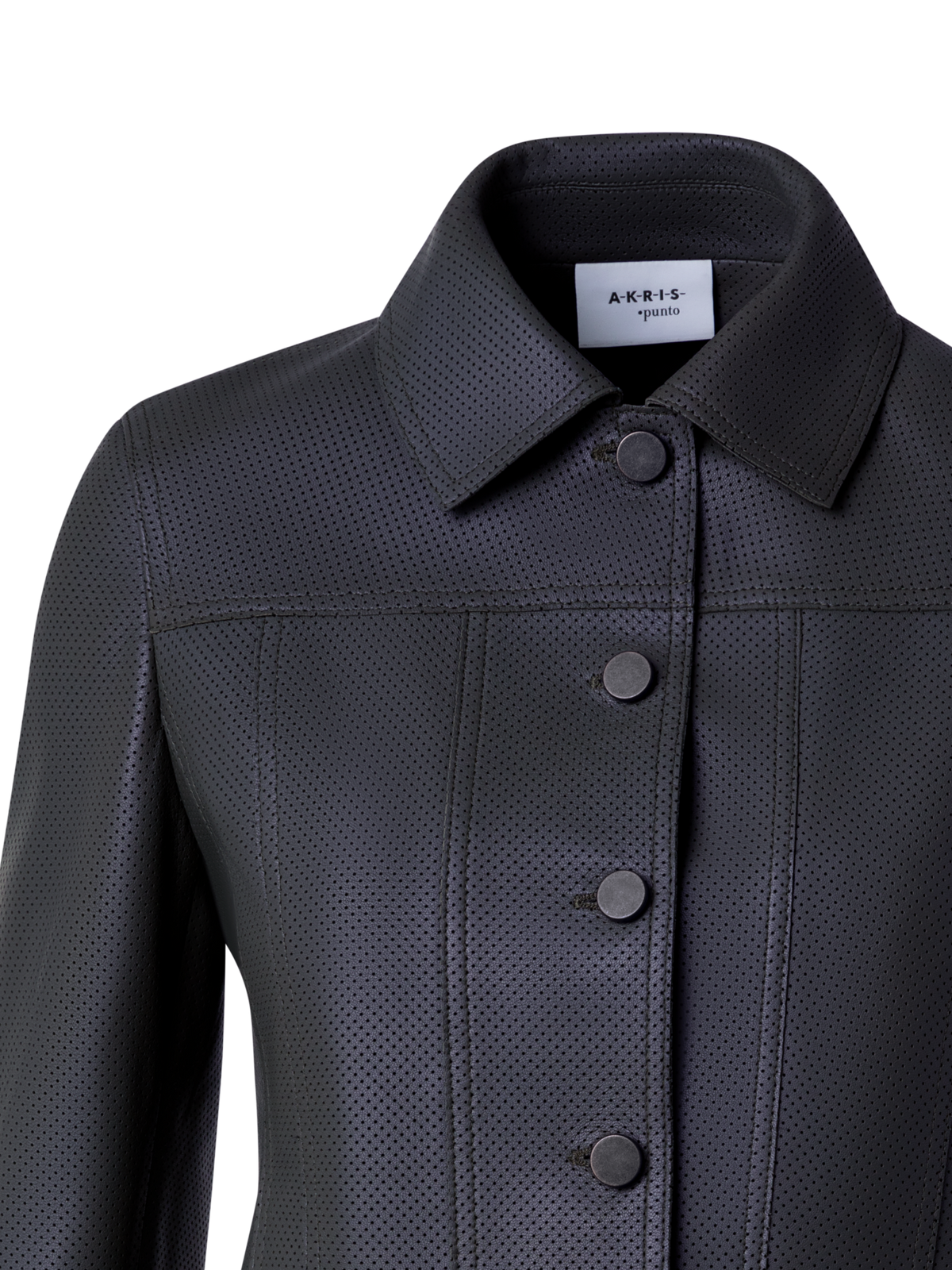Designer Short Nappa Leather Jacket - black