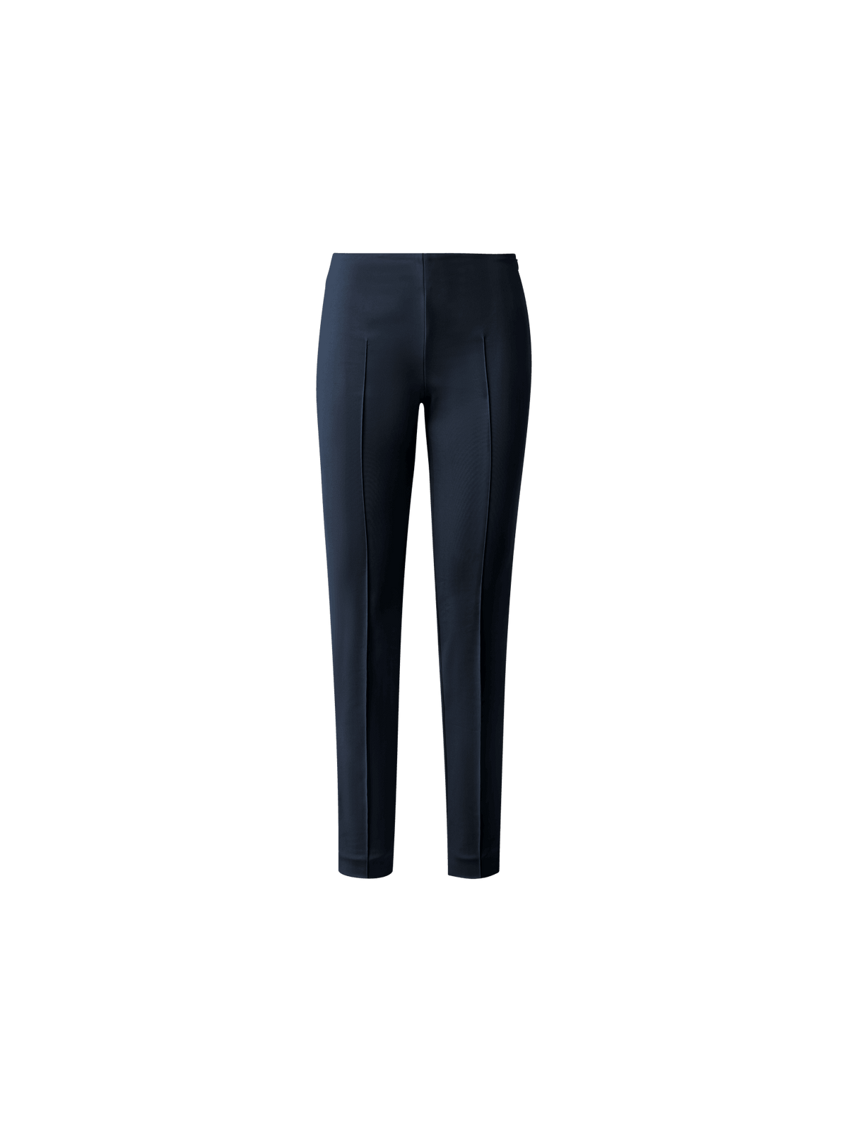 Designer Slim Cotton Techno Stretch Pants - navy - blue