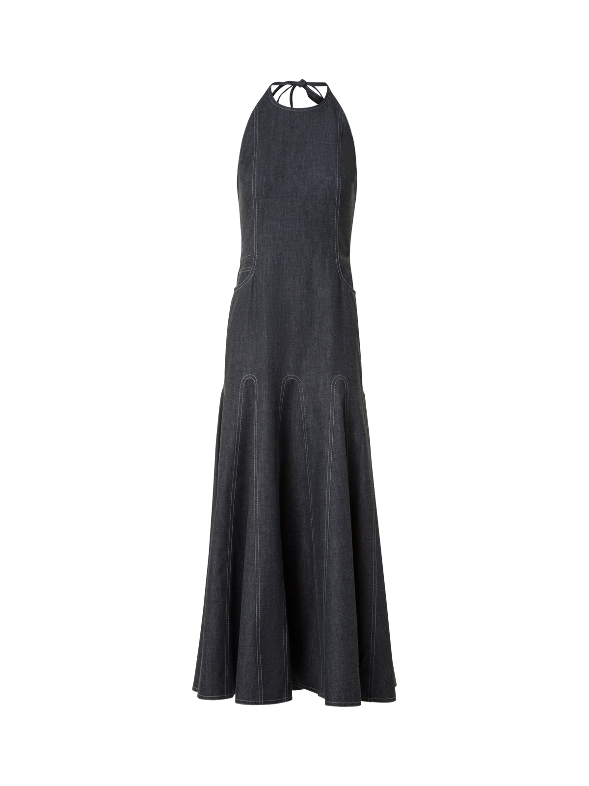 Halter Top Denim Midi Dress – Akris EU