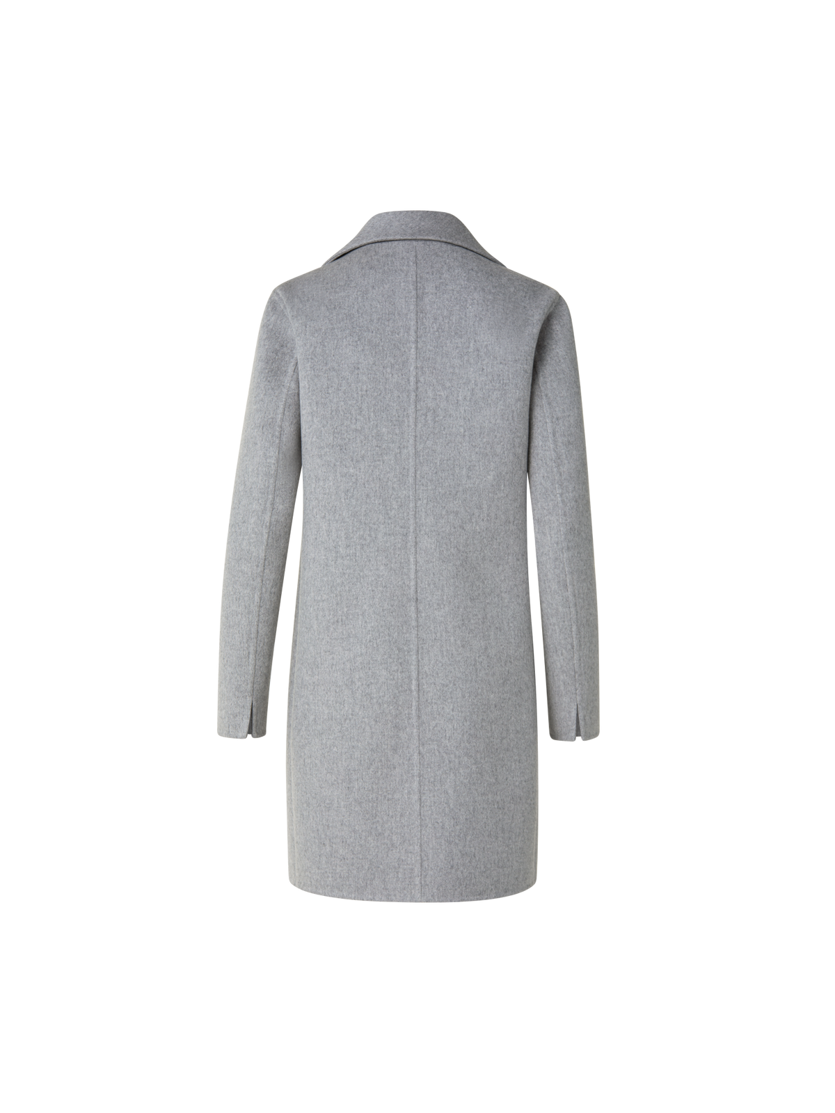 Designer Lightweight Double-Face Cashmere Coat - grey