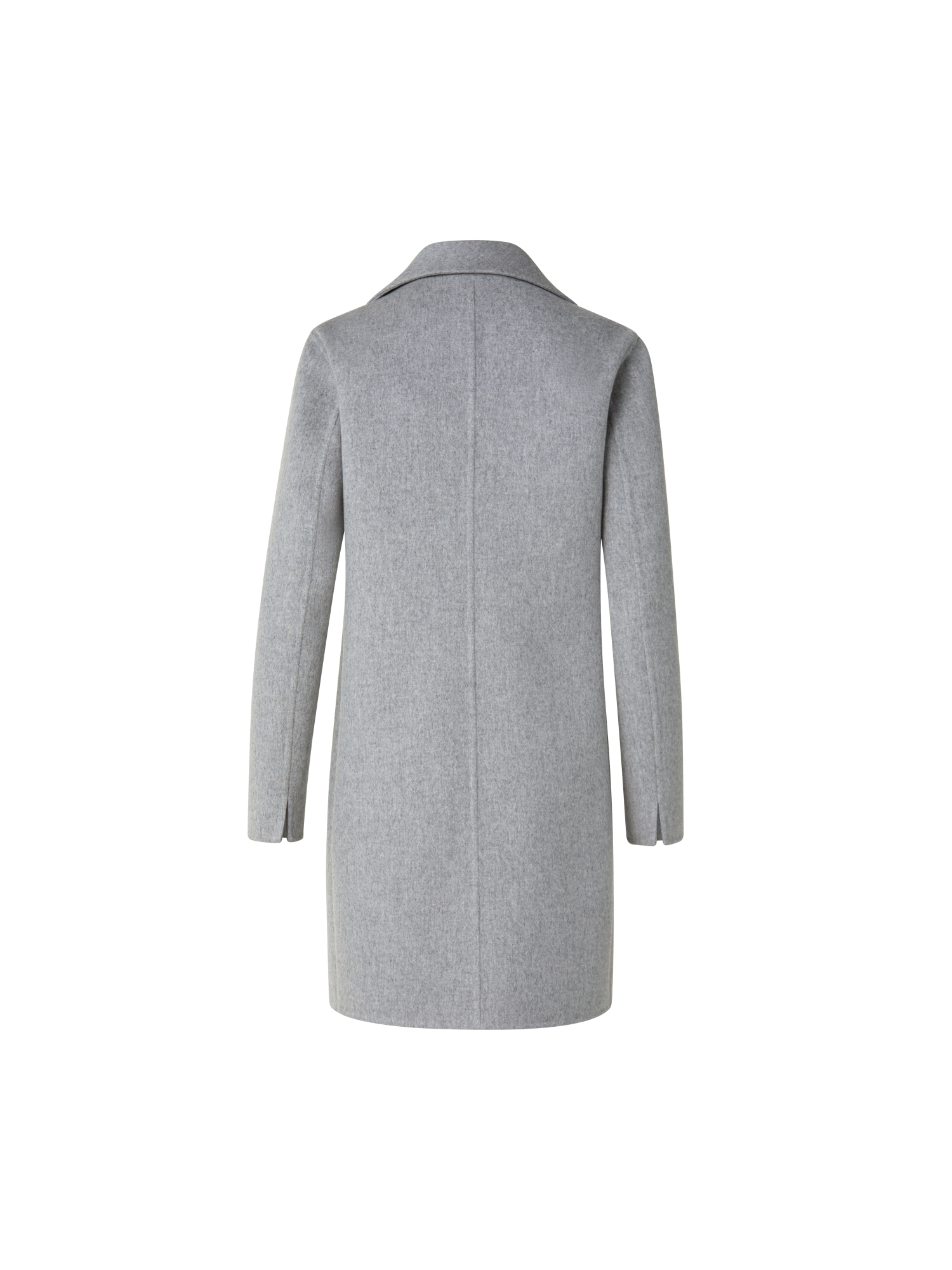 Designer Lightweight Double-Face Cashmere Coat - grey