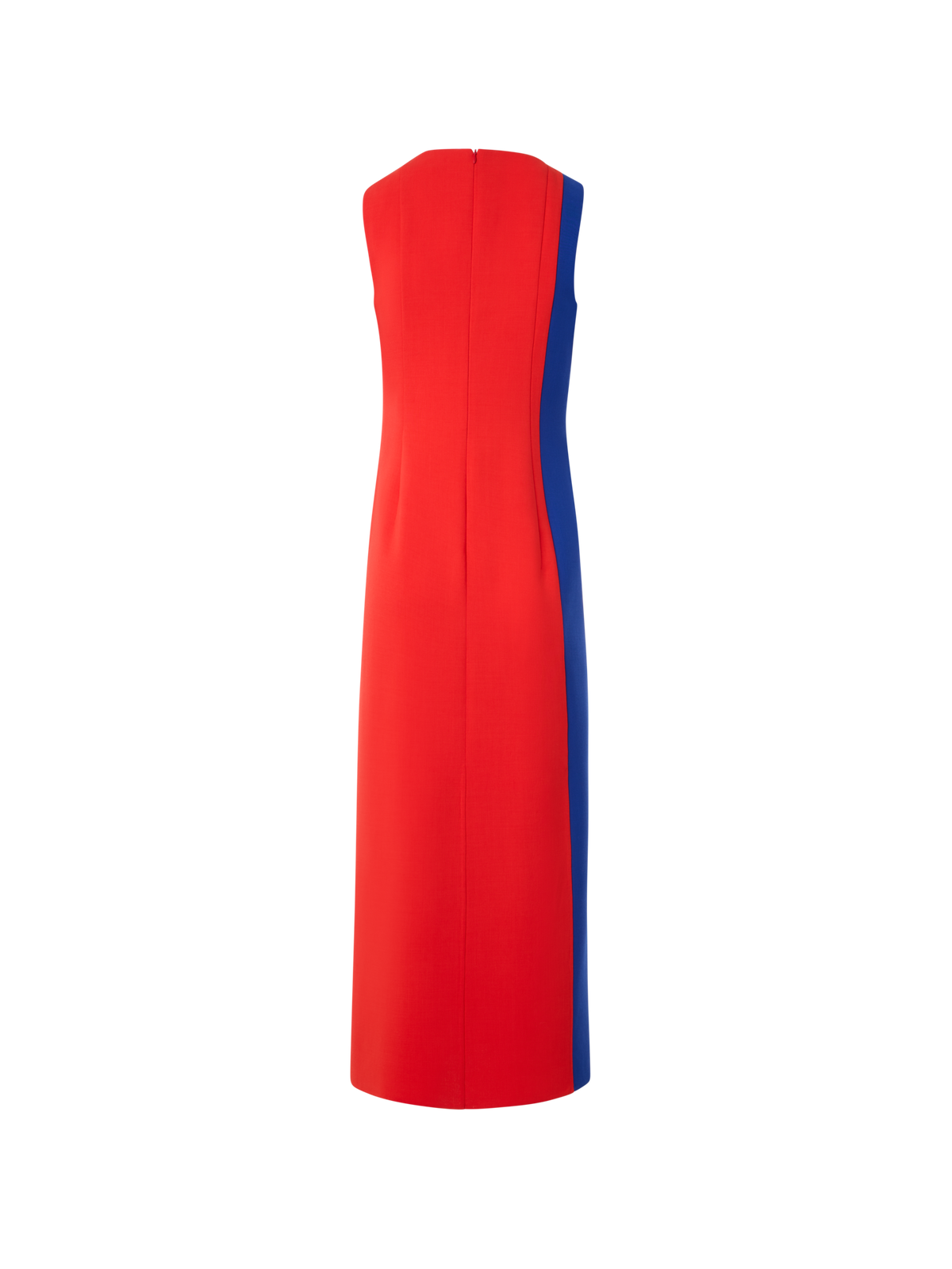 Designer Midi Sheath Dress with Polygon Patchwork - multicolor
