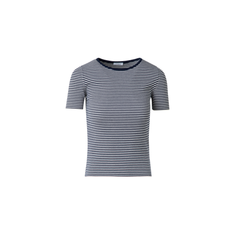 Feines Strick-T-Shirt aus Virgin Wool