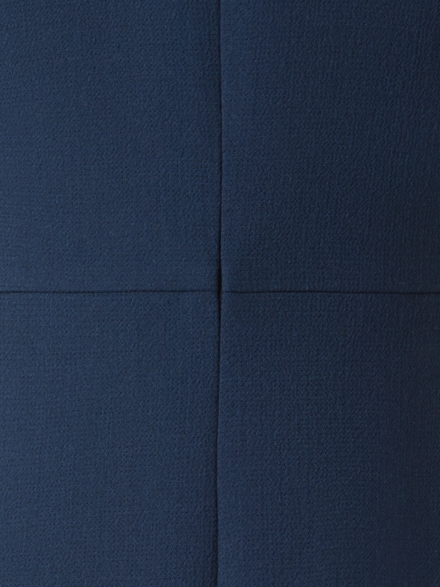 Designer Sleeveless Sheath Dress in Wool Double-Face - blue