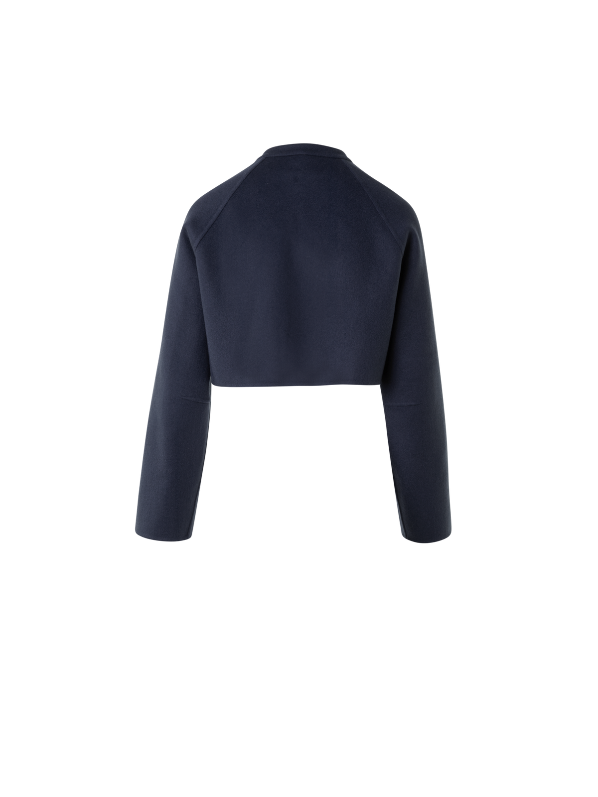 Designer Short Duo Coat - Cashmere Vest and Bolero - neutral - navy - blue