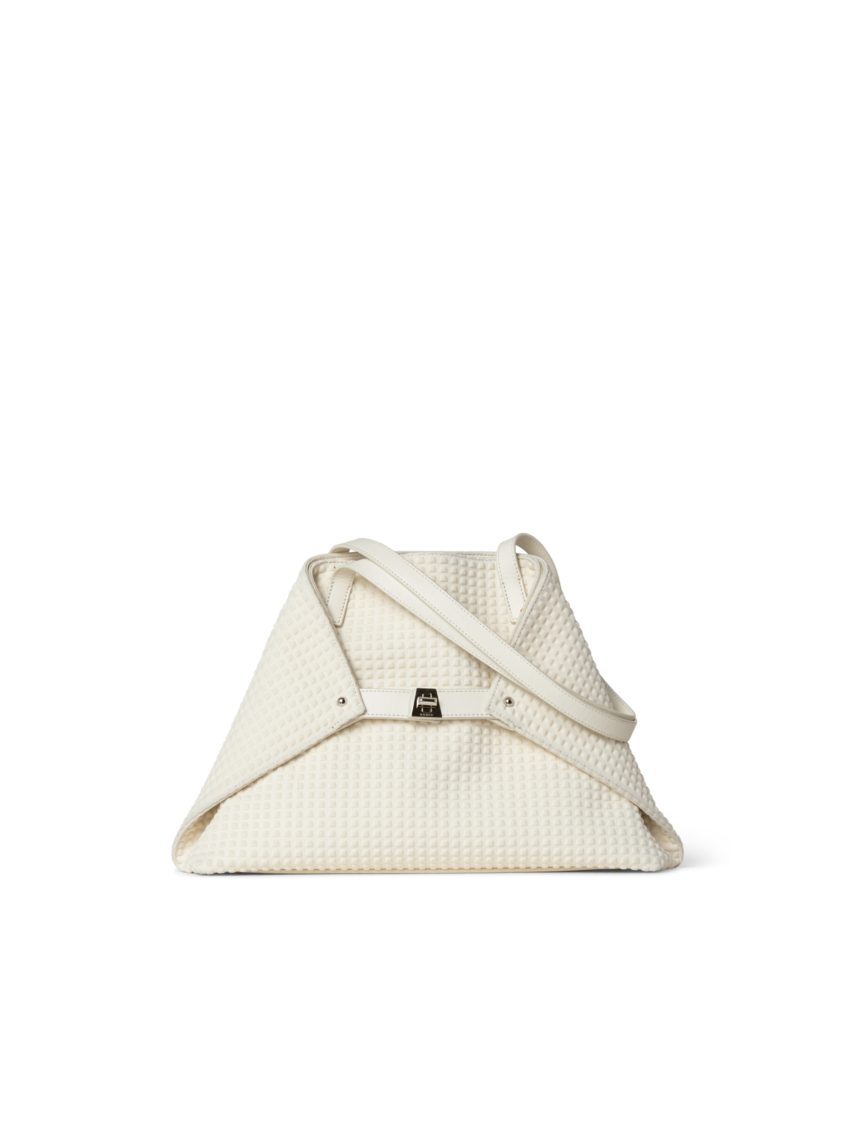 Designer Ai Small Shoulder Tote - neutral - white