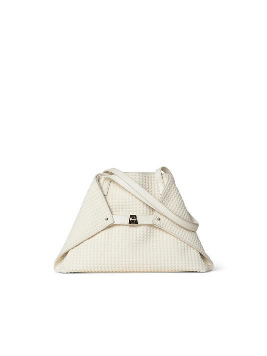 Designer Ai Small Shoulder Tote - neutral - white