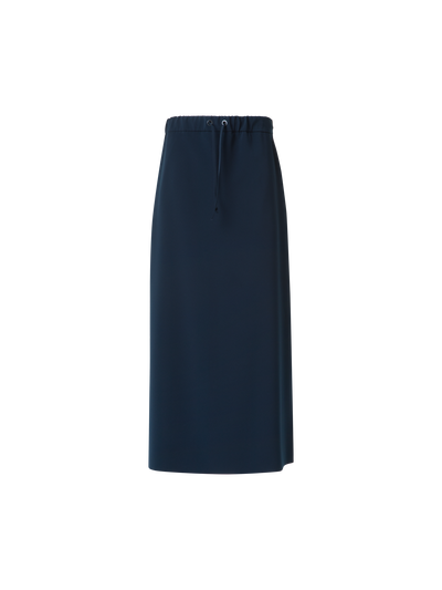Designer Maxi Skirt in Signature Laser Cut - neutral - navy - blue