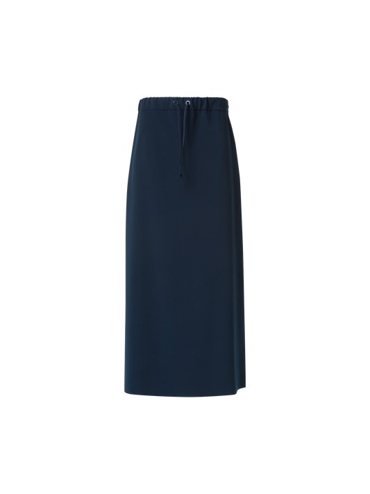 Designer Maxi Skirt in Signature Laser Cut - neutral - navy - blue