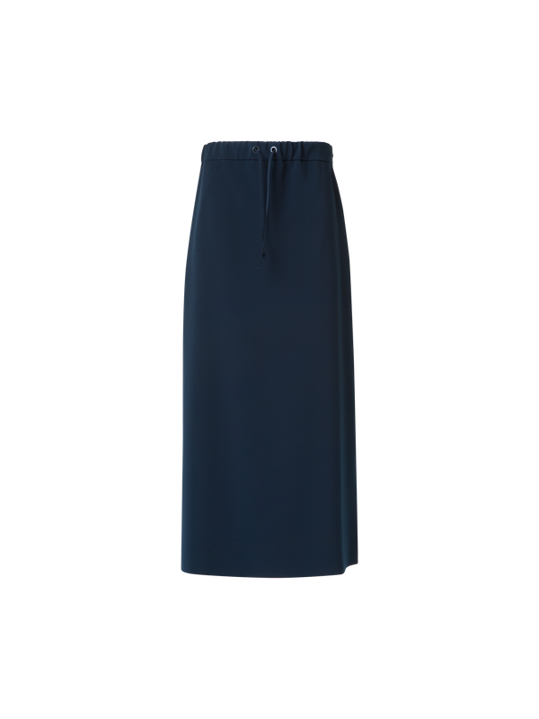 Designer Maxi Skirt in Signature Laser Cut - neutral - navy - blue