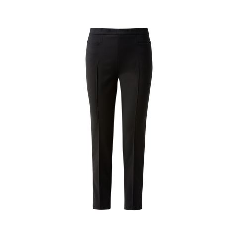 Cropped Slim Hose aus Baumwoll-Techno-Stretch