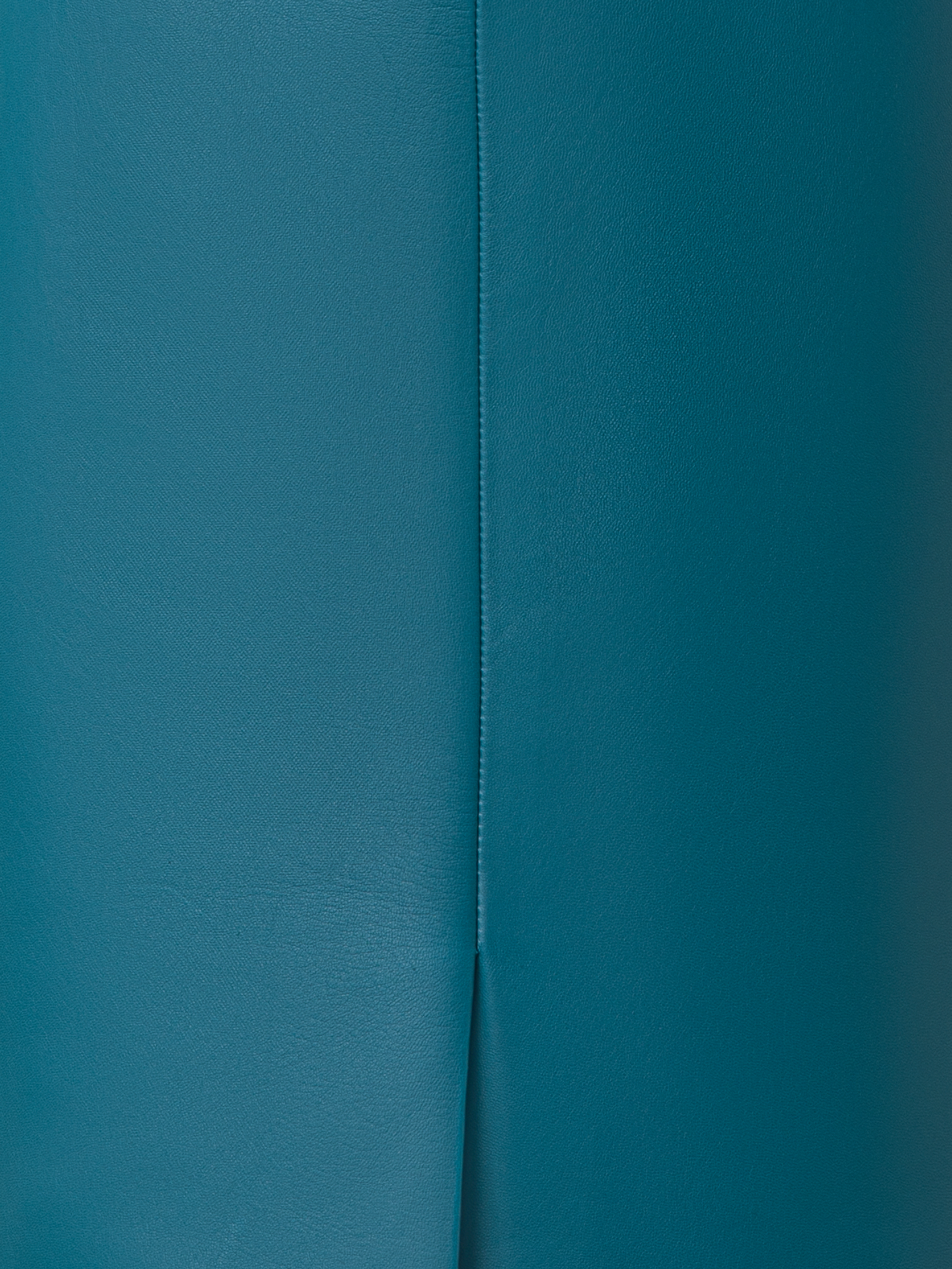 Designer Leather Pencil Skirt - green