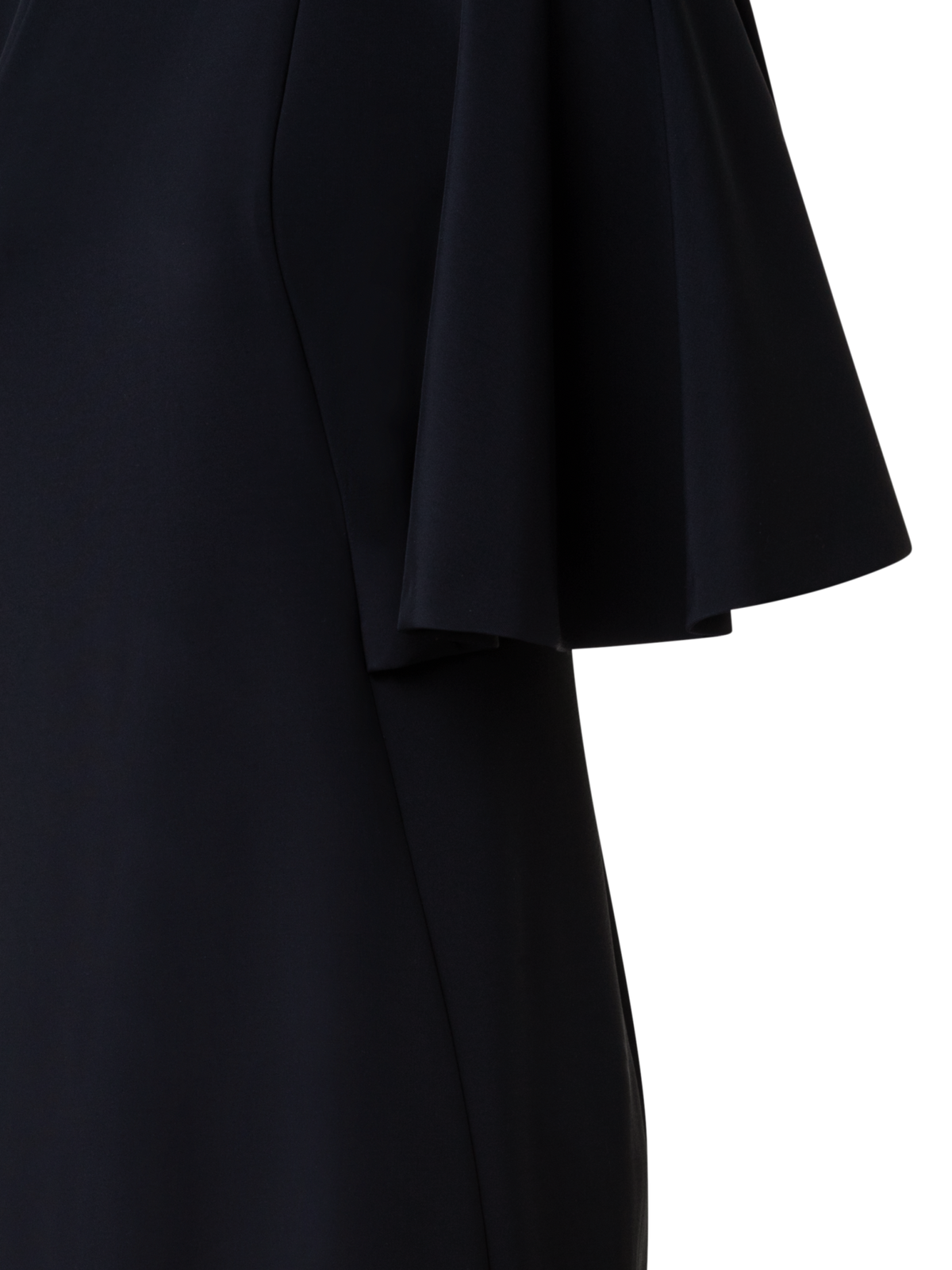 Designer Jersey Kimono Sleeves Dress - black